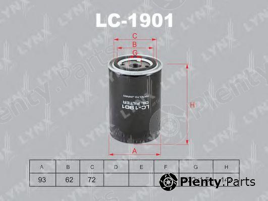  LYNXauto part LC-1901 (LC1901) Oil Filter