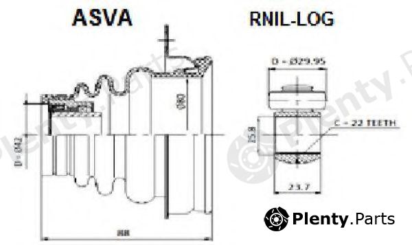  ASVA part RNIL-LOG (RNILLOG) Replacement part