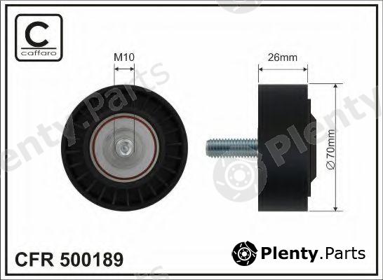  CAFFARO part 500189 Deflection/Guide Pulley, v-ribbed belt