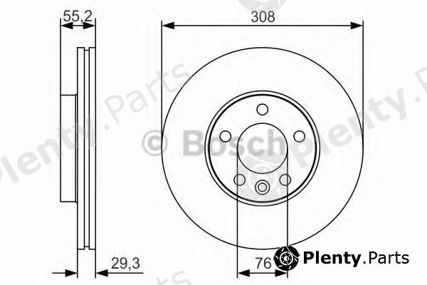  BOSCH part 0986479R84 Brake Disc