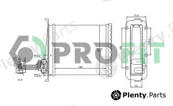  PROFIT part PR4525A1 Heat Exchanger, interior heating