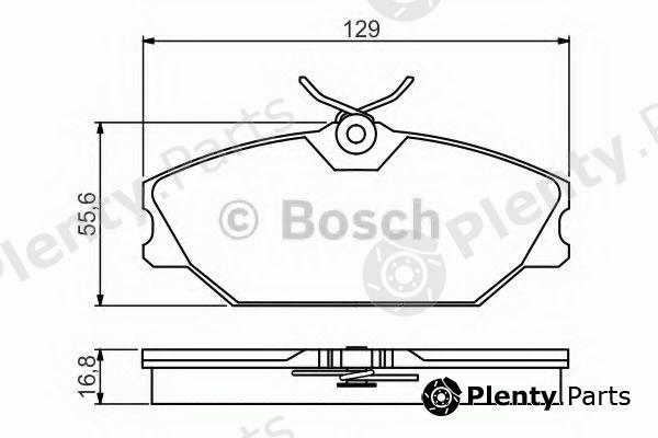  BOSCH part 0986495262 Brake Pad Set, disc brake