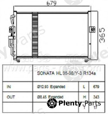  PARTS-MALL part PXNCA037 Condenser, air conditioning