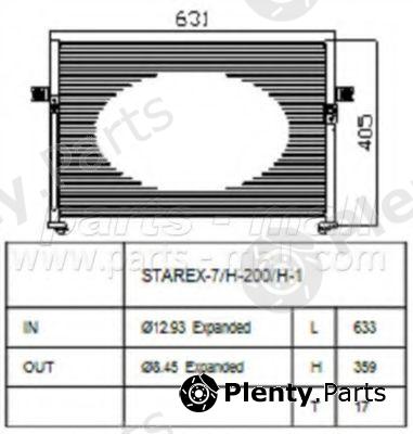  PARTS-MALL part PXNCA064 Condenser, air conditioning
