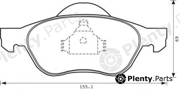  JURID part 573017J Brake Pad Set, disc brake