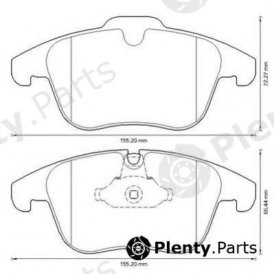  JURID part 573311J Brake Pad Set, disc brake