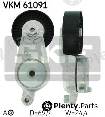  SKF part VKM61091 Tensioner Pulley, v-ribbed belt
