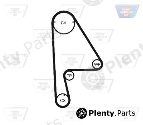  OPTIBELT part ZRK1163 Timing Belt