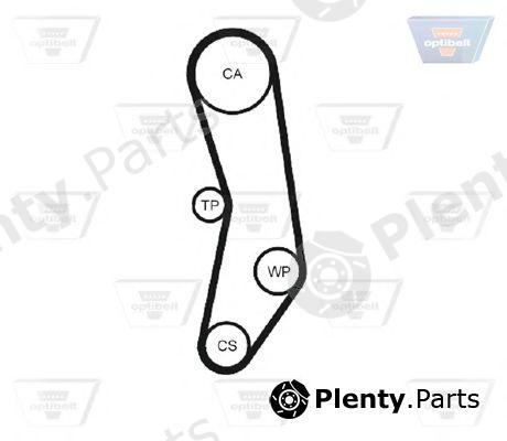  OPTIBELT part ZRK1221 Timing Belt