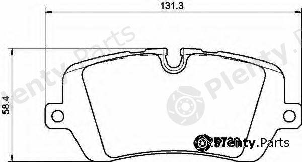  BREMBO part P44021 Brake Pad Set, disc brake