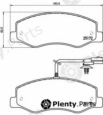  BREMBO part P68061 Brake Pad Set, disc brake