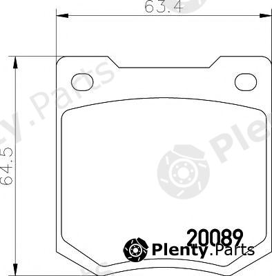  MINTEX part MGB535 Brake Pad Set, disc brake