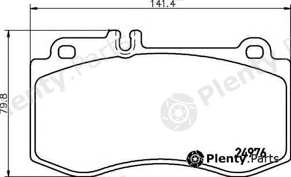  HELLA part 8DB355014-821 (8DB355014821) Brake Pad Set, disc brake