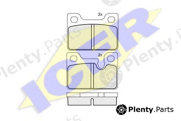  ICER part 180306 Brake Pad Set, disc brake