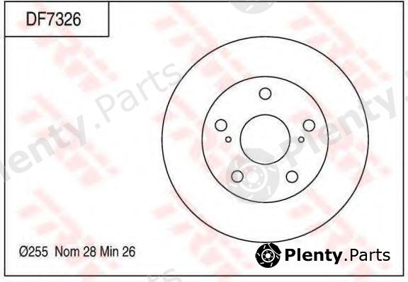  TRW part DF7326 Brake Disc