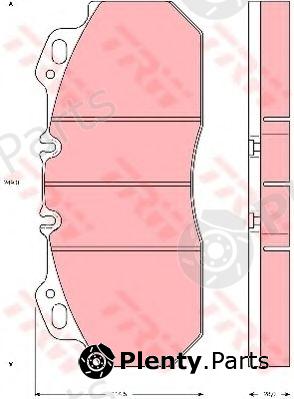 TRW part GDB5019 Brake Pad Set, disc brake