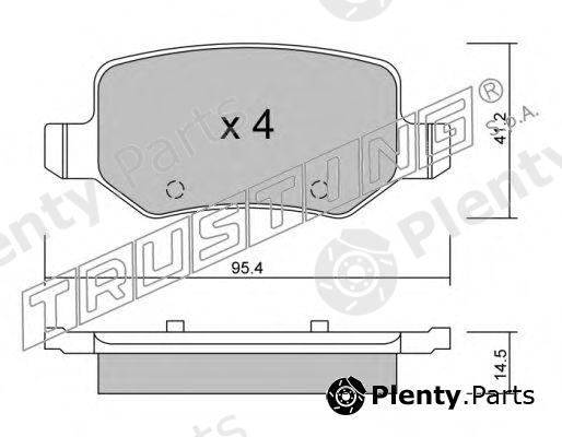 TRUSTING part 581.0 (5810) Brake Pad Set, disc brake