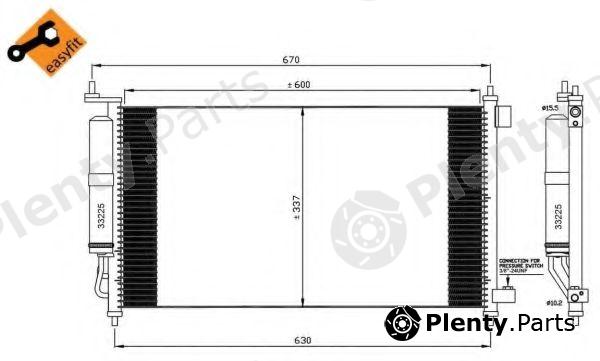  NRF part 35583 Condenser, air conditioning