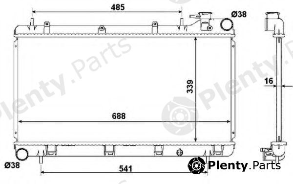  NRF part 53696 Radiator, engine cooling