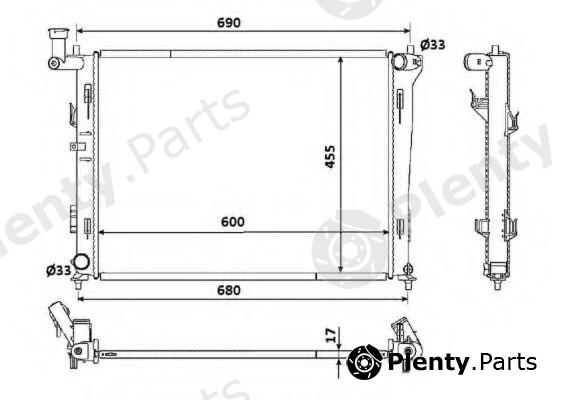  NRF part 53821 Radiator, engine cooling