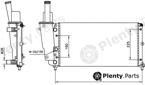  NRF part 58072 Radiator, engine cooling