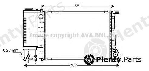  AVA QUALITY COOLING part BW2163 Radiator, engine cooling