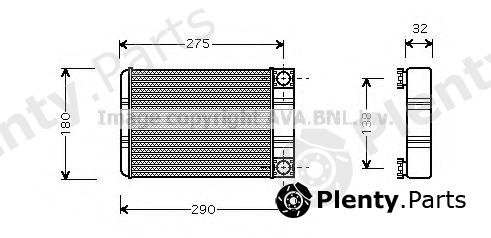  AVA QUALITY COOLING part MSA6312 Heat Exchanger, interior heating