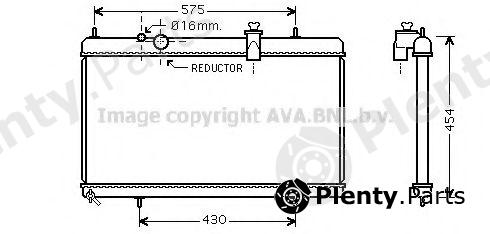  AVA QUALITY COOLING part PEA2256 Radiator, engine cooling