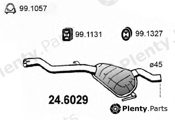  ASSO part 24.6029 (246029) Middle Silencer