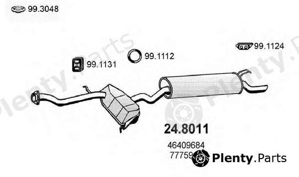  ASSO part 24.8011 (248011) Middle-/End Silencer