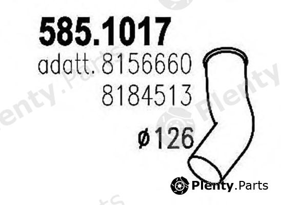  ASSO part 585.1017 (5851017) Exhaust Pipe