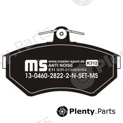  MASTER-SPORT part 13-0460-2822-2N-SET-MS (13046028222NSETMS) Brake Pad Set, disc brake