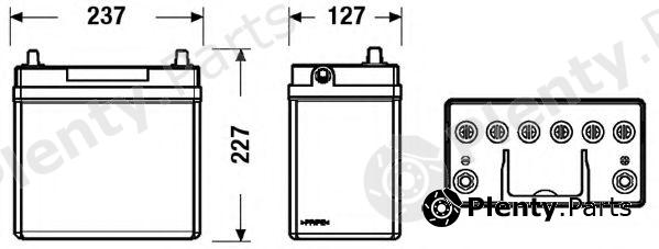  EXIDE part EB456 Starter Battery