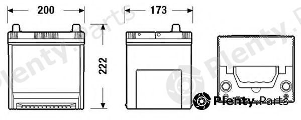  EXIDE part EB504 Starter Battery