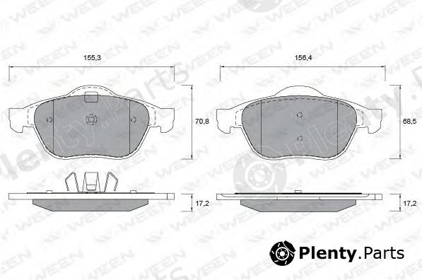  WEEN part 151-1336 (1511336) Brake Pad Set, disc brake