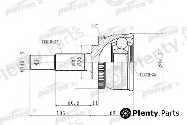  PATRON part PCV9623 Joint Kit, drive shaft