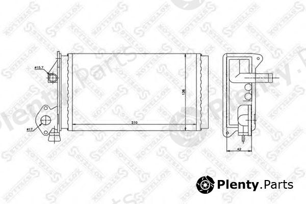  STELLOX part 10-35063-SX (1035063SX) Heat Exchanger, interior heating