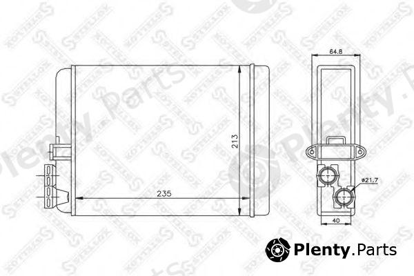  STELLOX part 10-35087-SX (1035087SX) Heat Exchanger, interior heating