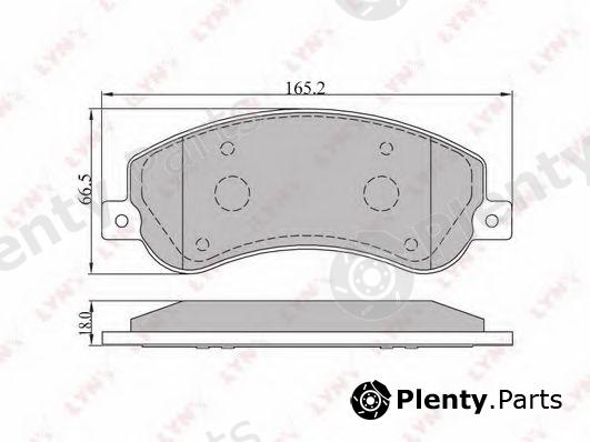  LYNXauto part BD-3002 (BD3002) Brake Pad Set, disc brake