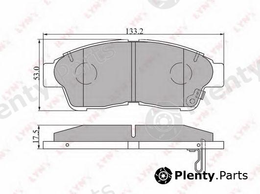  LYNXauto part BD7516 Brake Pad Set, disc brake