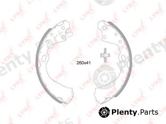  LYNXauto part BS-5711 (BS5711) Brake Shoe Set