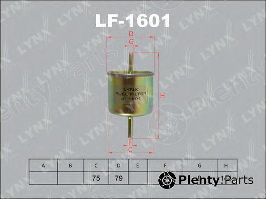  LYNXauto part LF1601 Fuel filter
