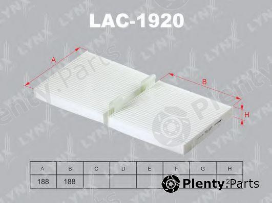  LYNXauto part LAC-1920 (LAC1920) Filter, interior air