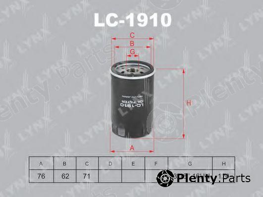  LYNXauto part LC-1910 (LC1910) Oil Filter