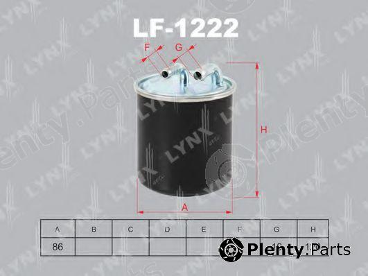  LYNXauto part LF-1222 (LF1222) Fuel filter