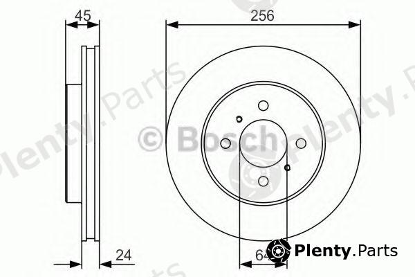  BOSCH part 0986479R18 Brake Disc