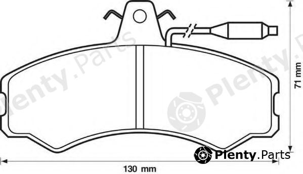  JURID part 571424J Brake Pad Set, disc brake