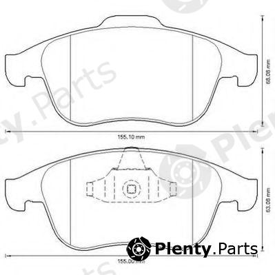  JURID part 573316J Brake Pad Set, disc brake
