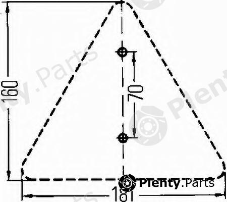  HELLA part 8RA003503-001 (8RA003503001) Reflex Reflector