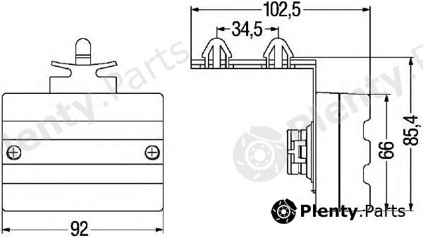  HELLA part 2PS340000-021 (2PS340000021) Side Marker Light